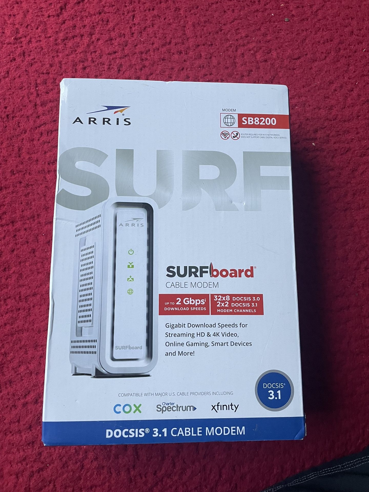 New SB8200 (not unboxed) Modem Docsis 3.1