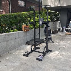 SportsRoyals Power Tower Pull Up Bar