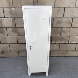 NEW White Metal Storage Locker Cabinet With 3 Shelves **$65 Each, FIRM PRICE** **8 Available, New In Box**