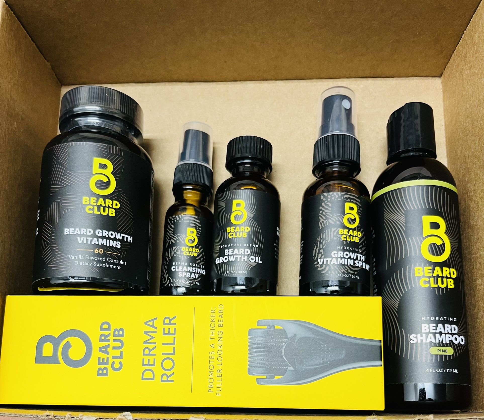 Beard Club 6pc Beard Grooming Kit – New