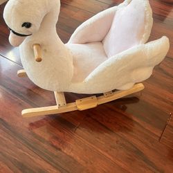 Rocking Wooden Swan 