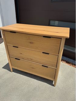 Hearth & Hand Magnolia Cane 3-Drawer Dresser – Natural Wood