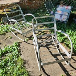 Antique Aluminum Chairs