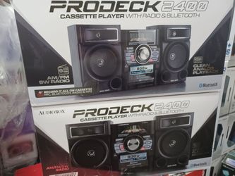 Portable Boombox plays  Bluetooth Cassette USB SD Card And Radio.