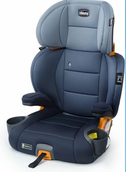 Chicco KidFit ClearTex Plus 2-in-1 Belt-Positioning Booster Car Seat ErgoBoost Ultra-Comfort Foam Padding, High Back & Backless Modes, Quick-Release L