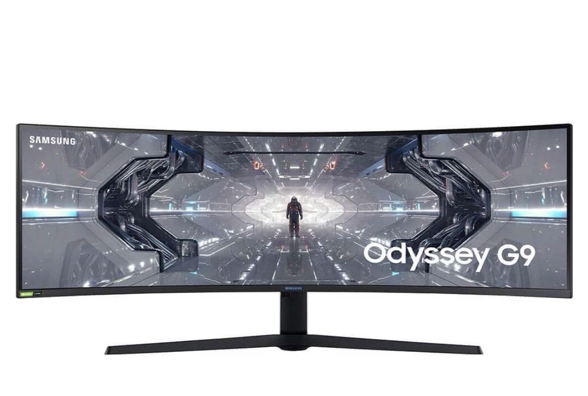 SAMSUNG 49” Odyssey G9 Gaming Monitor, 1000R Curved Screen, QLED