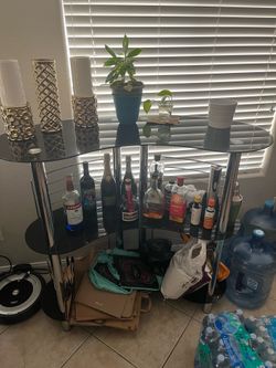 Glass mini bar