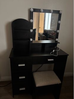 Small black vanity