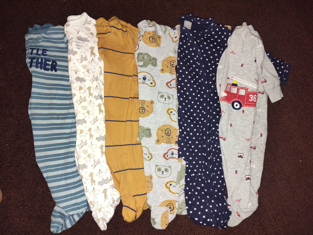 Baby Boy Pajamas Size 3 Months 6pcs Pijamas Para Nino