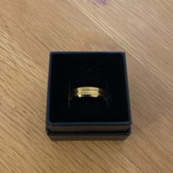 Tungsten Gold Ring