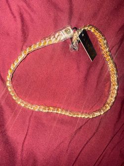 12mm Iced Miami Cuban Link Chain Gold Plated / 14K Gold / 20"