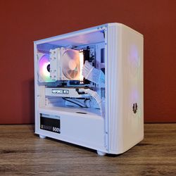 White RTX 2060 Gaming PC (Ryzen 5 2600X | 16GB RAM | 500GB SSD | WiFi + BT)