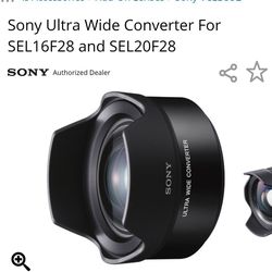 Sony VCL-ECU2 Ultra Wide Angle Converter