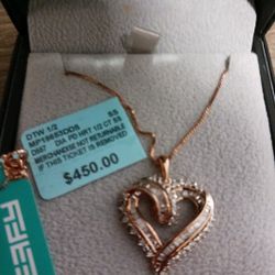 1/10  Ctw Gold Pendant 