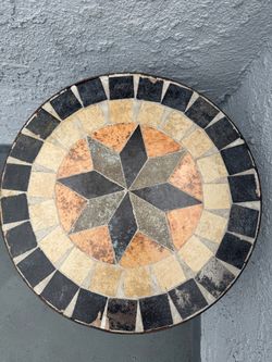 Outdoors side table 15” Diameter 23” Tall
