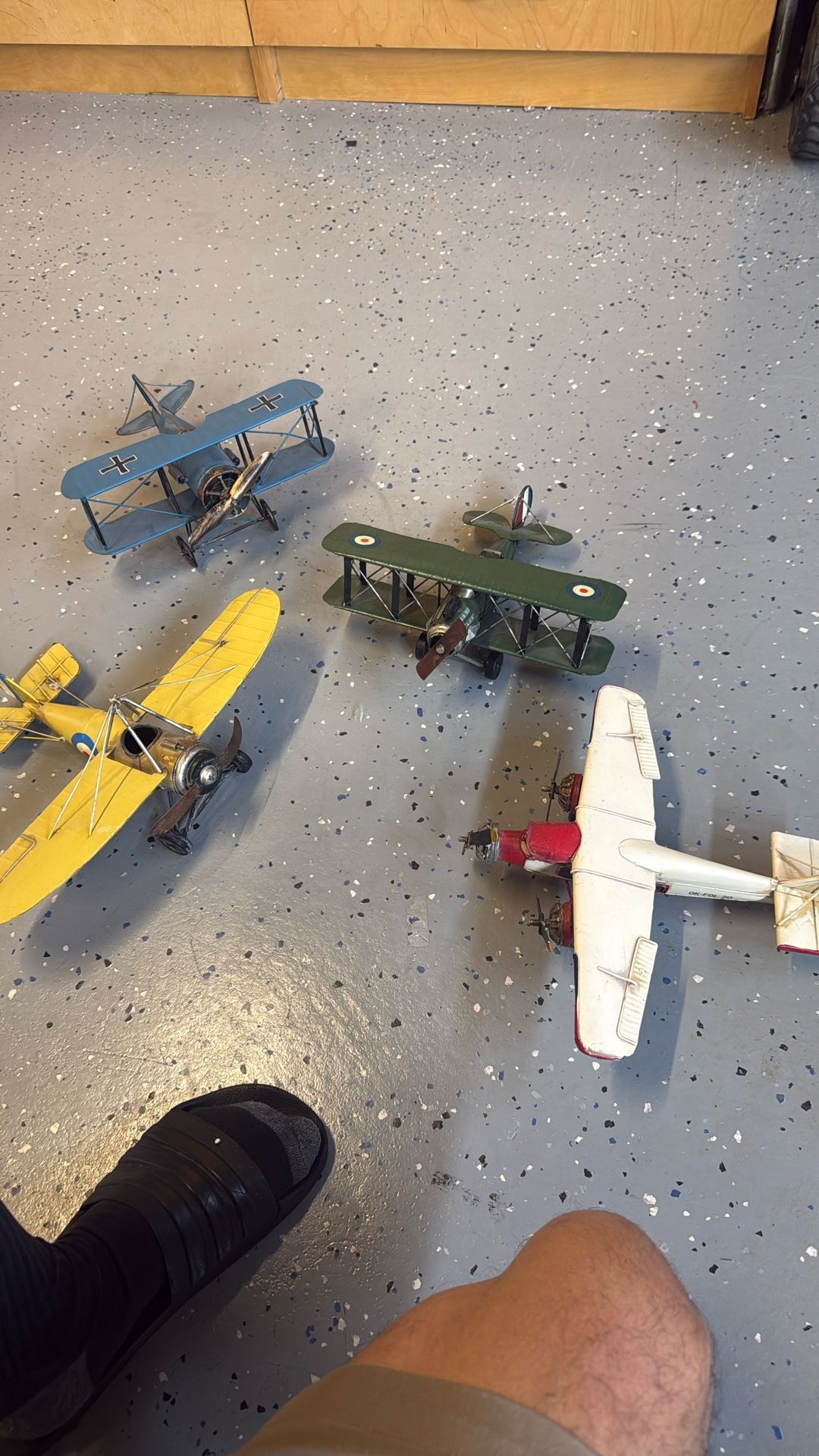 Vintage Metal Airplanes.
