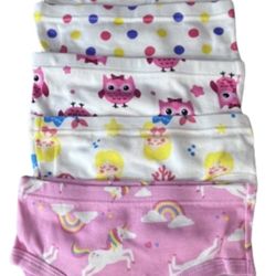 NEW 6 PACK OF LITTLE GIRLS UNDIES UNDERWEAR SIZE 5 - 100% COTTON