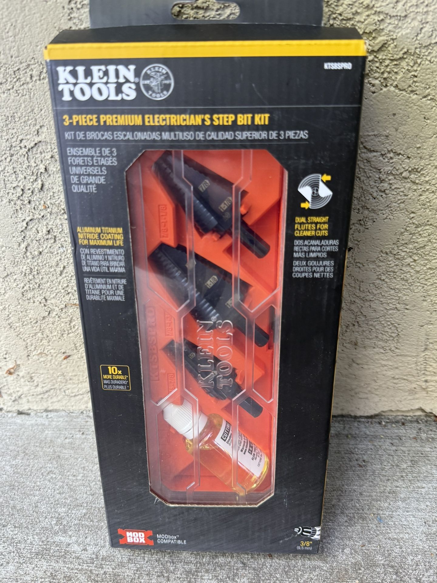 Klein Tools 3-Piece Premium Electrician’s Drill Bit Set