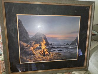 Beach Bonfire By Stephen Lyman