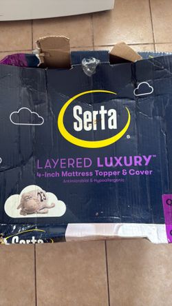 Serta Layered Luxury 4-Inch Mattress Topper