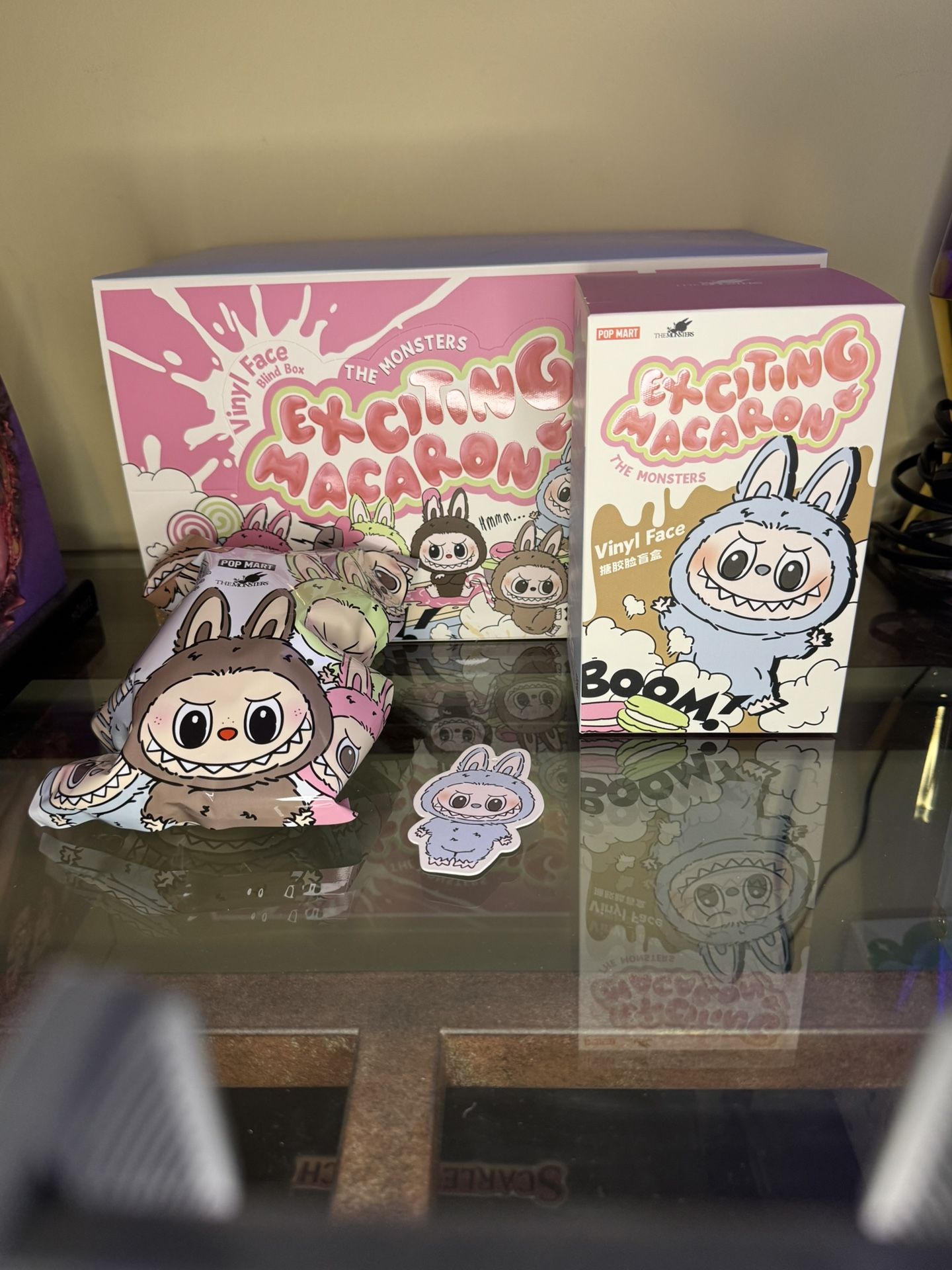 THE MONSTERS Exciting Macaron Vinyl Plush Labubu (Sea Salt Coconut) POP MART