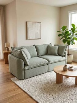 Koala Tamarama Sofa 2 Sections Extra Wide in Frosty Grass