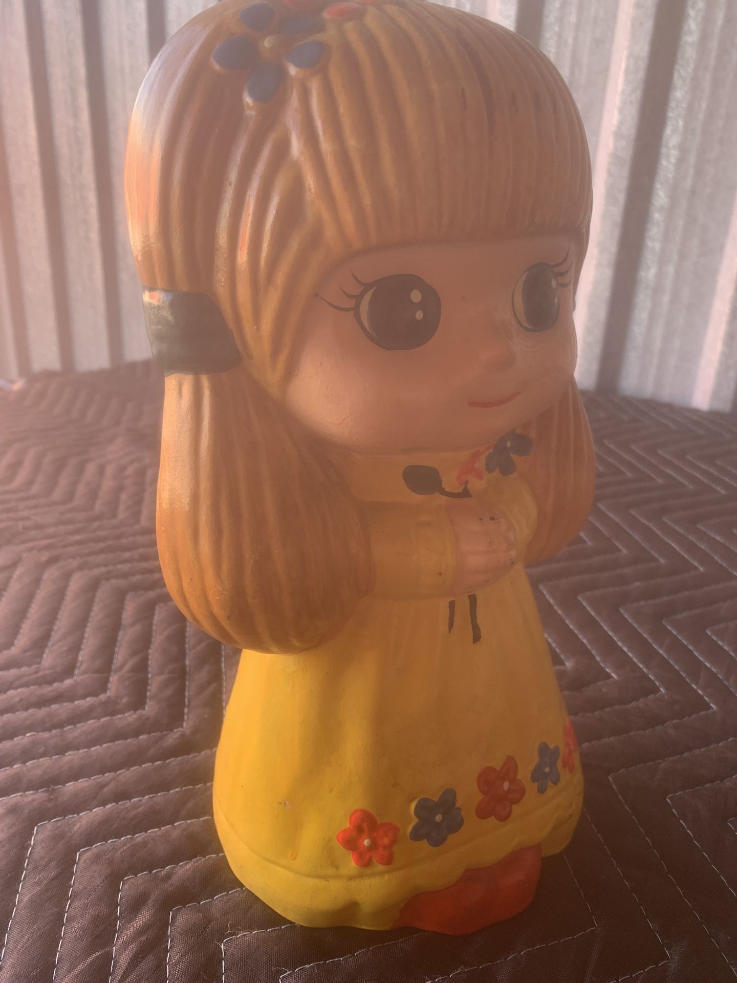 Antique Ceramic Doll … Piggy Bank