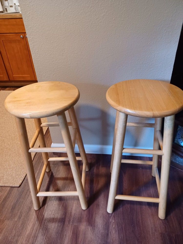 Wood Kitchen Stools