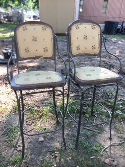 Two bar stools