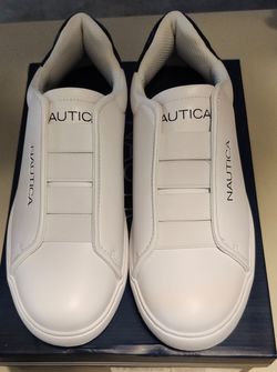 Mens Nautica Spindrift White Slip-On's