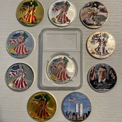 Painted/Colorized American Silver Eagles
