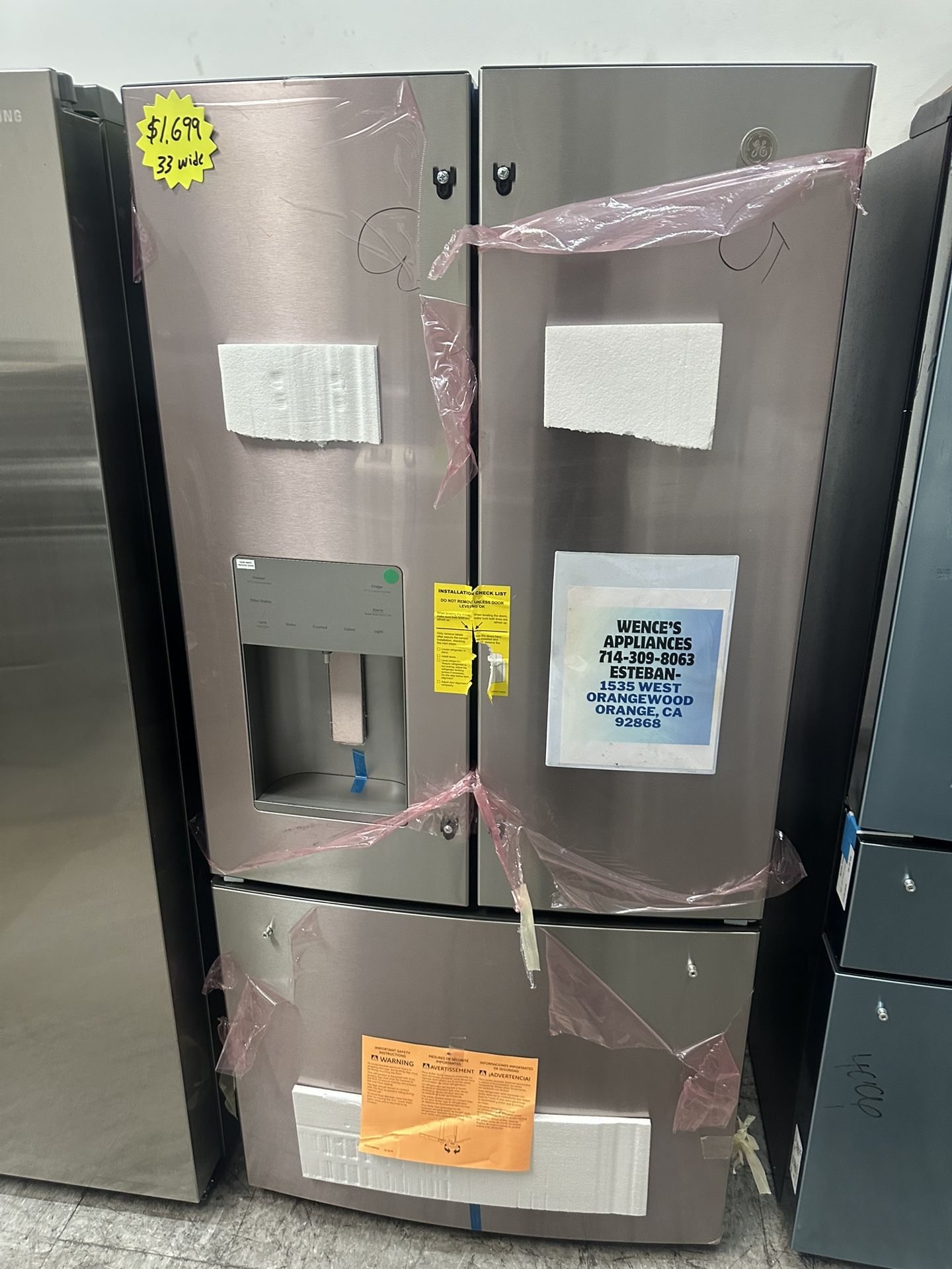 33 Wide Ge Refrigerator