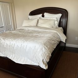 Queen Bed Set - Frame, Mattress, Box Spring