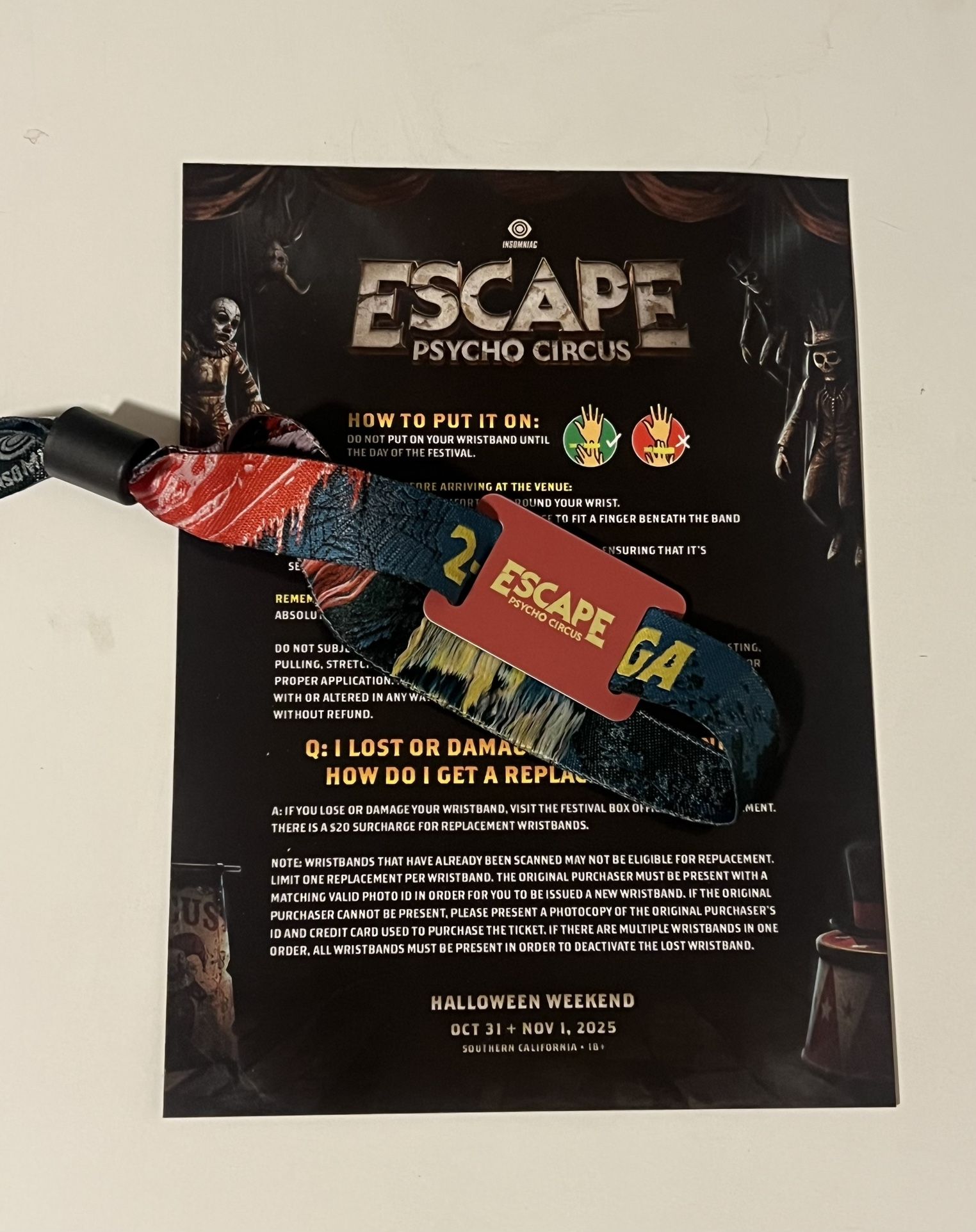 Escape 2 Day GA Ticket