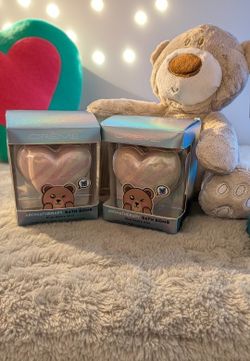 Cozy Bedtime Bear (Jingle Sound) & The Crème Shop Bath Bomb Relaxation Gift Set