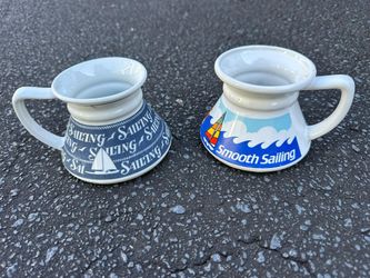Non Slip Sailing Themed Mugs From The 1970s
