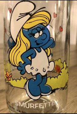 1982 Smurf Glasses Smurfette and Hefty Smurf
