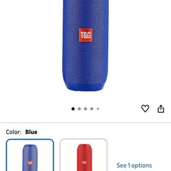 T&G TG-157 Portable Stereo Bluetooth Speaker Blue