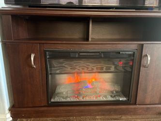 Fire place tv stand