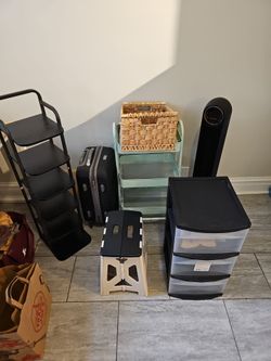 Drawers, shelves, cart etc