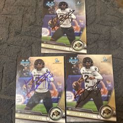 Shedeur Sanders Autograph Lot Cleveland Browns Colorado Signed Autograph Lot