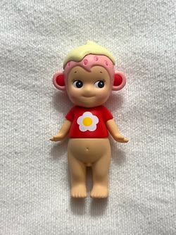 Authentic Sonny Angel Strawberry Love Series 2026 Monkey