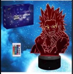 Brandnew 3D Bedside Lamp Night Light Boku No Hero Academia Kirishima Eijiro Anime Lights