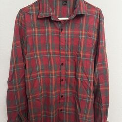 SHEIN Plaid Button Up Shirt
