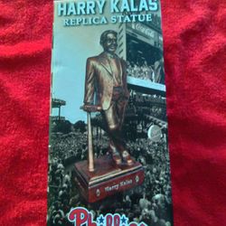 former Phils Announcer, Harry kalas lot .Program with Autograph .more .