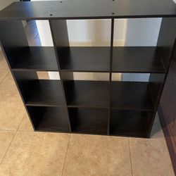 9 Cubical Shelf with 4 Storage Cube Organizers (see pics)