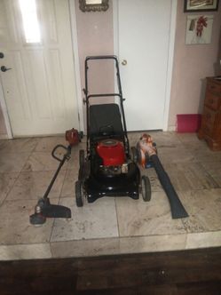 Mower weed eater blower all work price for all 3