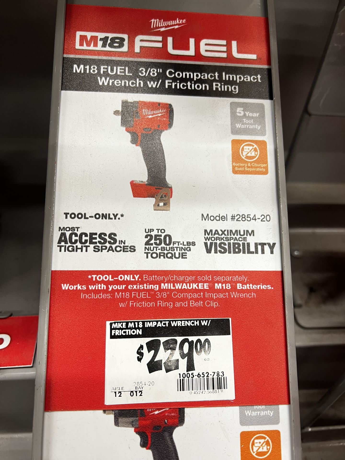 Mke M18 Impact Wrench W/ Friction