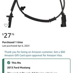 Ford Mustang ABS Speed Sensor