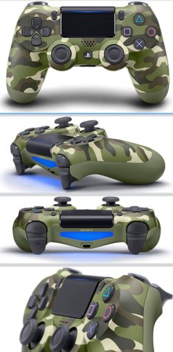 DualShock 4 Wireless Controller for PlayStation 4 - Green Camouflage (Renewed)